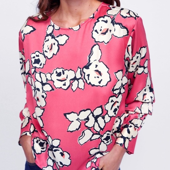 Zara Basic Fuchsia Pink Blouse - Picture 8 of 11